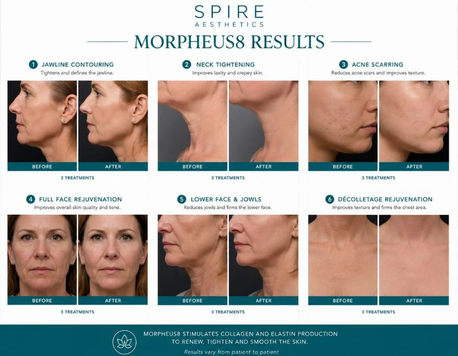 RF Microneedling Skin tightening Earls Barton results